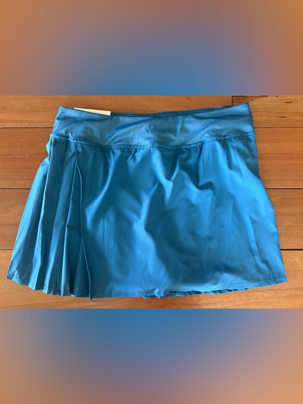 NWT Crane Tennis Skirt Skort Medium Blue Pleated Athletic Skirt Golf Skirt